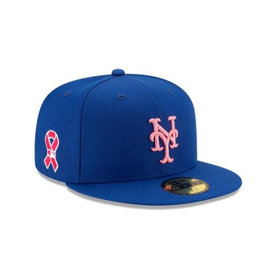 Blue New York Mets Hat - New Era MLB Mother's Day 59FIFTY Fitted Caps USA2048761